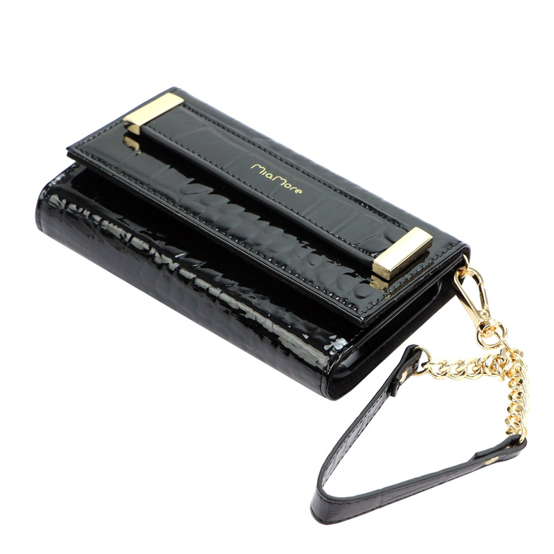 MiaMore etui na telefon Iphone 11 case skóra naturalna lakierowana pasek