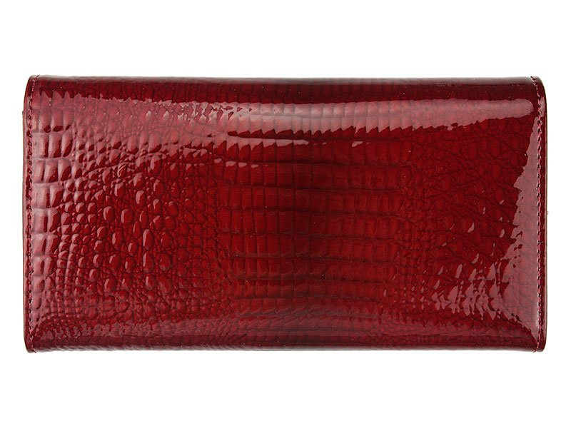 Gregorio damski portfel skóra naturalna podłużny klasyczny skóra krokodyla
