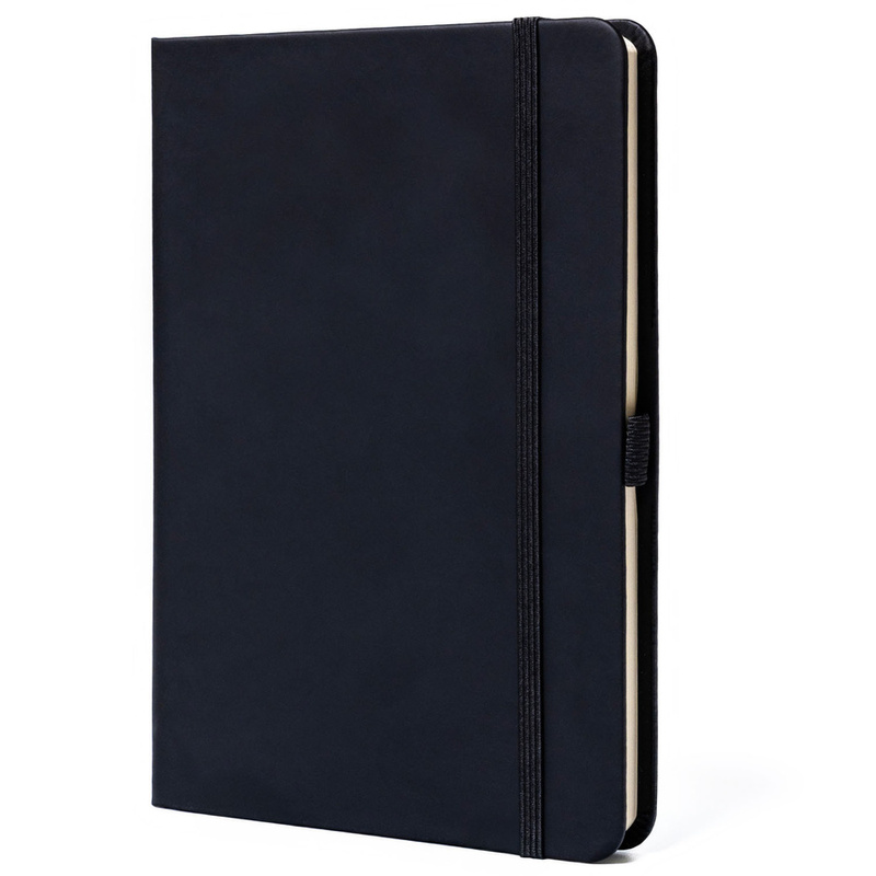 Czarny notes w formacie B6 zadrukowany w kropki - Peterson