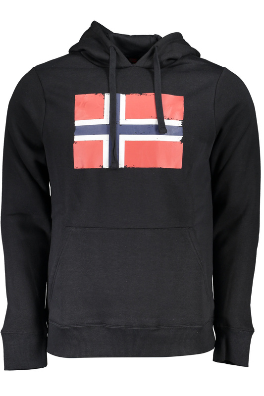Norway 1963 CZARNA BLUZA MĘSKA BEZ ZAMKU