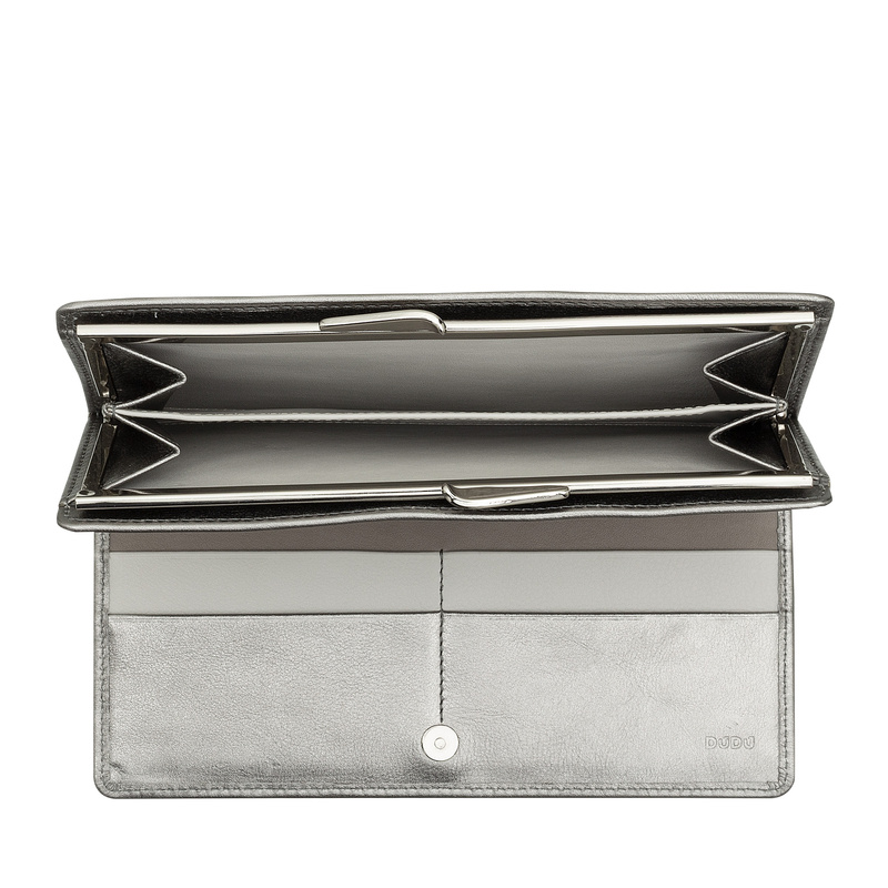 DuDu Podłużna damska portmonetka skóra naturalna podłużny duży portfel