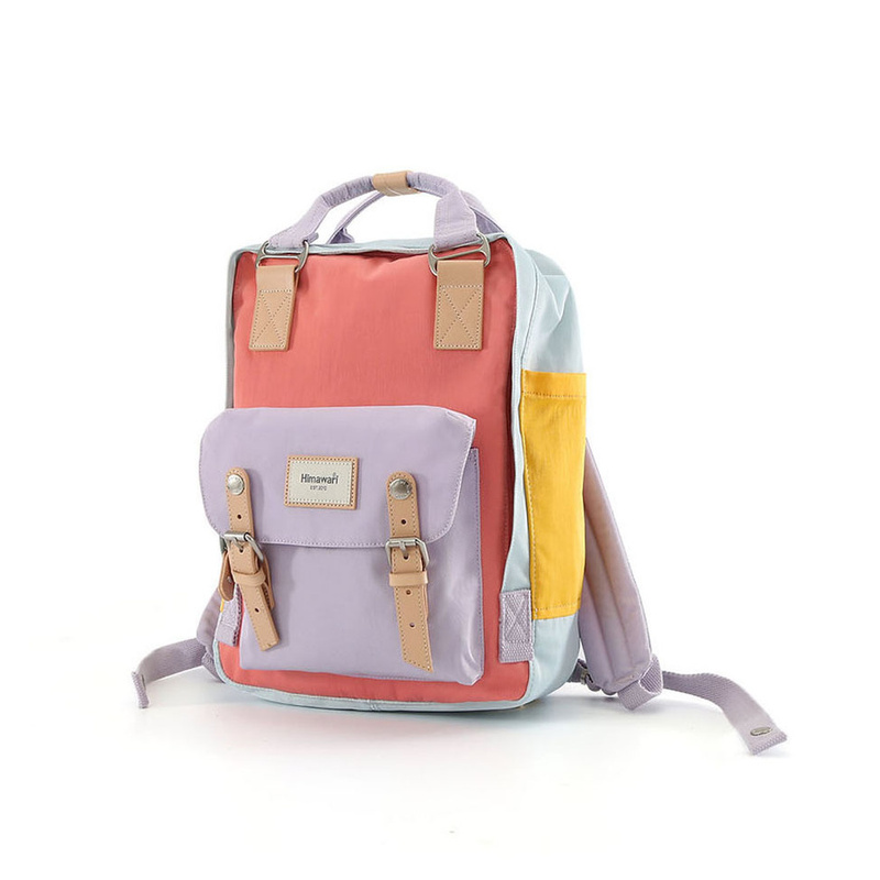 Wielokolorowy, praktyczny plecak z miejscem na laptopa odszyty z poliestru - Himawari