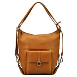 PATRIZIA Duża elegancka damska skórzana torebka na ramię z kieszeniami