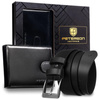 Meski zestaw prezentowy skóra naturalna Peterson PTN SET N992L-NGV-BW BLACK
