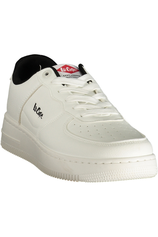 Białe sneakersy męskie LEE COOPER Lcm 628705 – niebieskie detale