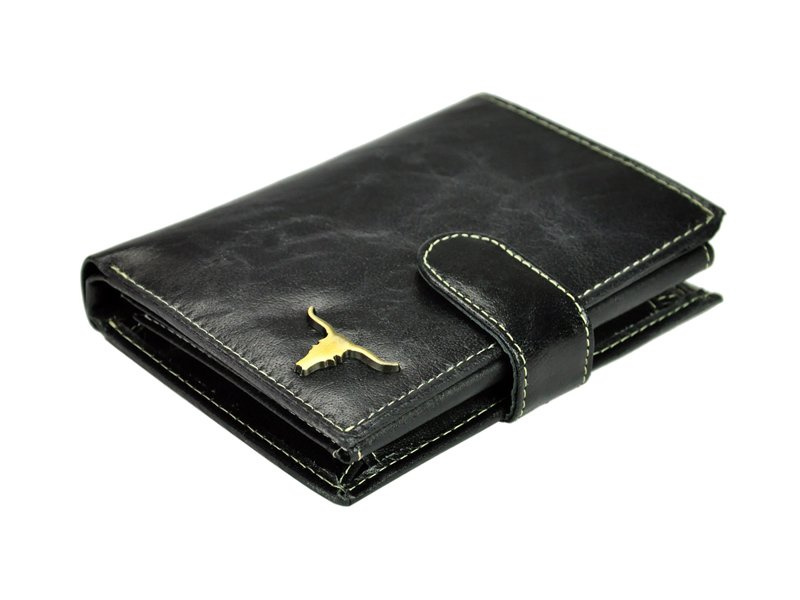 Buffalo Wild męski portfel skóra naturalna rozbudowany pionowy przegrody