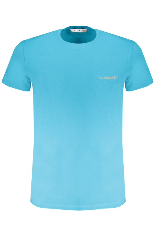 NIEBIESKI T-SHIRT MĘSKI Z KRÓTKIM RĘKAWEM TRUSSARDI