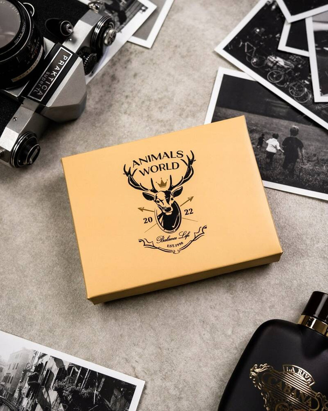 Skórzany męski portfel Wild ANIMALS N992L-CHM-SHE