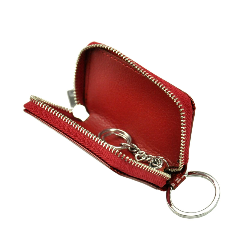 Jennifer Jones etui na klucze skóra naturalna zapinane na suwak