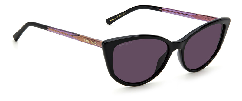 Okulary JIMMY CHOO NADIAS807UR. Okulary przeciwsłoneczne, Kolor czarny. Kobieta.