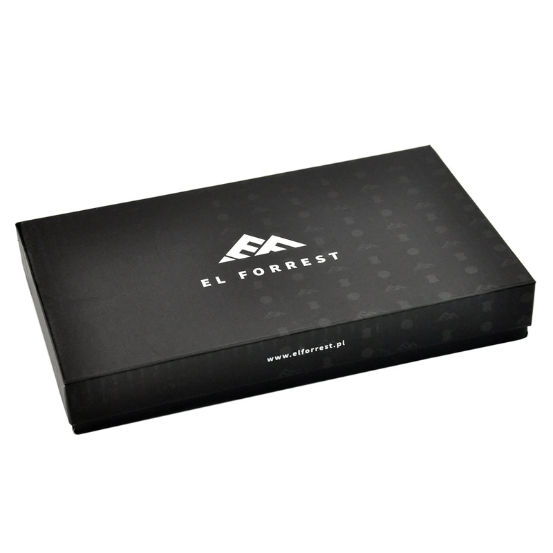 EL FORREST portmonetka skóra naturalna portfel podłużny duży zatrzask RFID