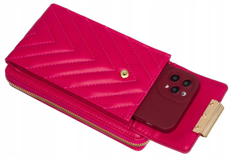Damski portfel z paskiem etui na telefon Cavaldi