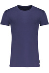 NIEBIESKI T-SHIRT MĘSKI Z KRÓTKIM RĘKAWEM GAUDÌ