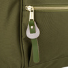 Zielony plecak damski z poliestru z miejscem na laptopa, zawieszony na regulowanych szelkach - Peterson