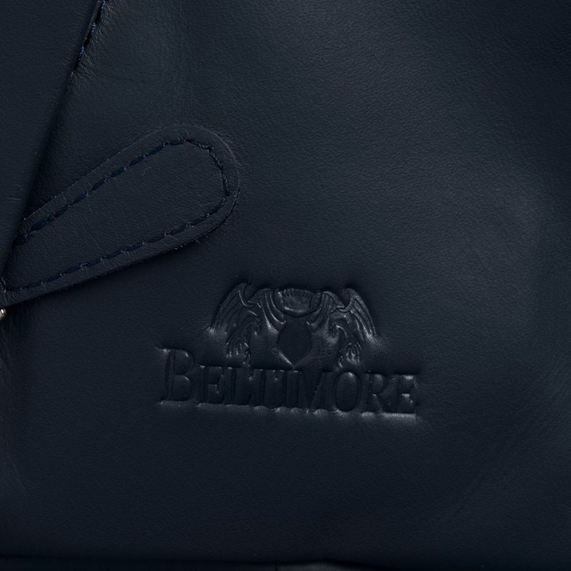 Plecak damski włoski plecaczek skórzany granatowy mały Beltimore T52