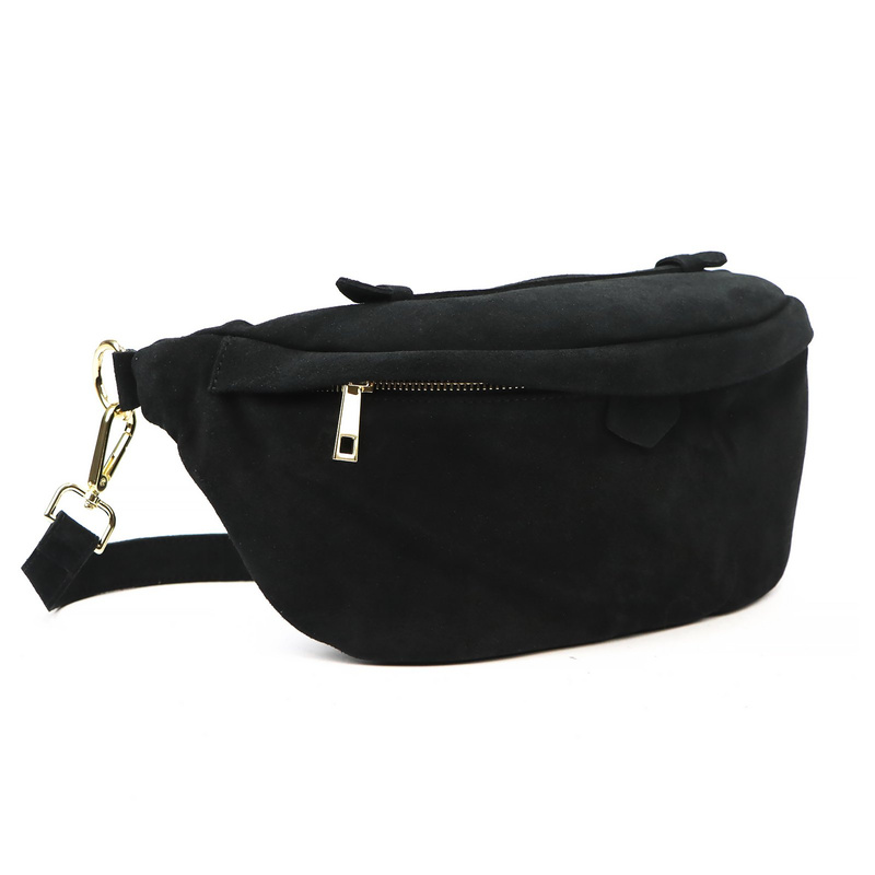 Miejska Skórzana zamszowa nerka saszetka przez ramię z kieszenią Luka