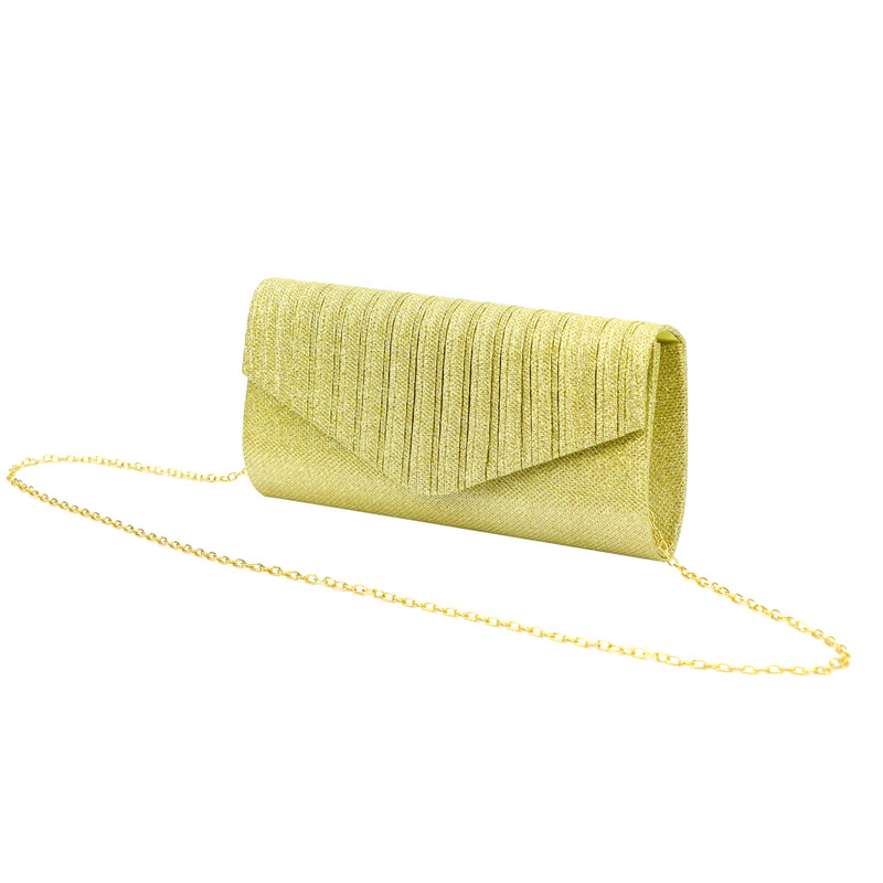 Jessica kopertówka z łańcuszkiem damska wizytowa brokatowa torebka na ramię