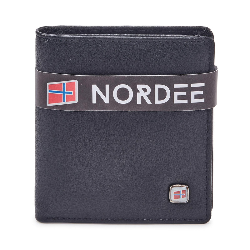 Kompaktowy Skórzany męski portfel Nordee z RFID