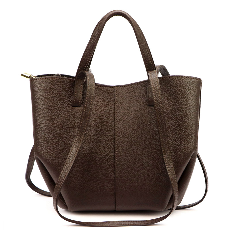 Skórzana zamszowa pojemna Stylowa damska shopperbag torebka na ramię Luka