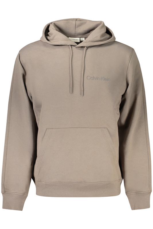 CALVIN KLEIN MĘSKA BRĄZOWA BLUZA Z SUWAKIEM