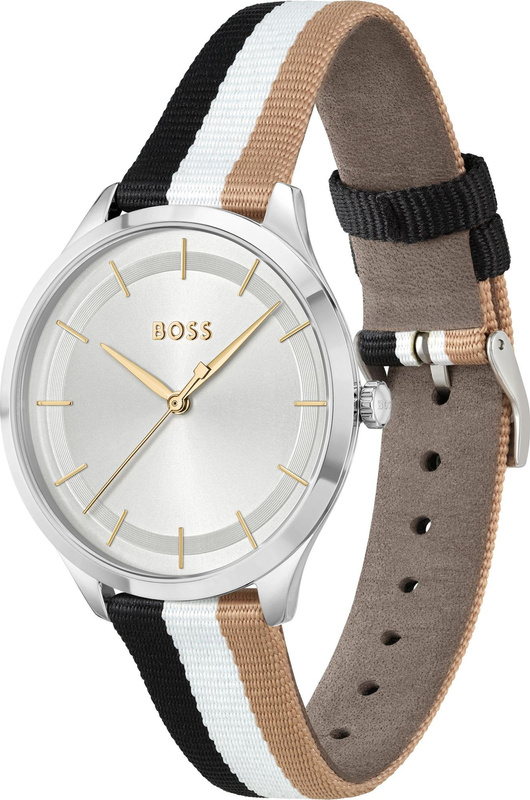 Zegarek BOSS 1502694. Kwarcowy, Kolor biały. Kobieta.