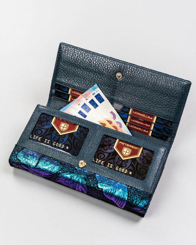 Skórzany damski portfel Peterson PTN 42100-ONBF