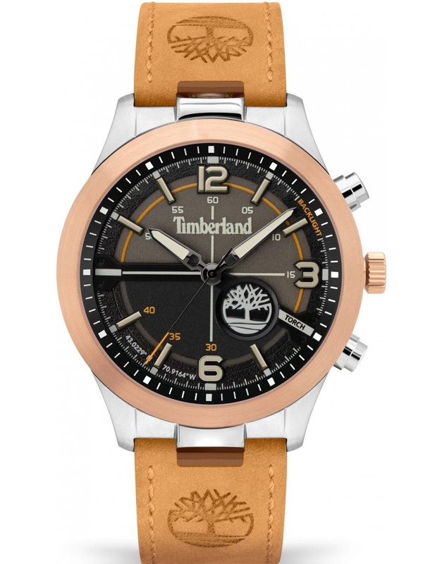 Zegarek TIMBERLAND TDWGA2103302. Kwarcowy, Kolor szary. Mężczyzna.