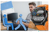 SMARTWATCH MĘSKI GRAVITY GT21-2 - BLUETOOTH CALL, DODATKOWY PASEK (sg025b)