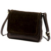 Vera Pelle damska listonoszka skóra naturalna torebka na ramię z klapą