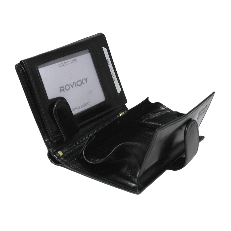 Skórzany męski portfel Rovicky N62L-RVTP RFID
