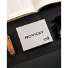 Kompaktowy męski portfel skórzany Rovicky z RFID