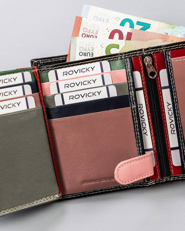 Zgrabny pojemny damski skórzany portfel 4U Cavaldi