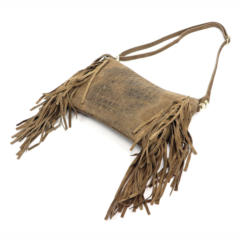 Damska torebka ze skóry naturalnej Luka 26-015 CROCO