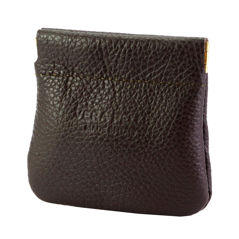 Gregorio portmonetka damska mała skóra naturalna saszetka na drobne