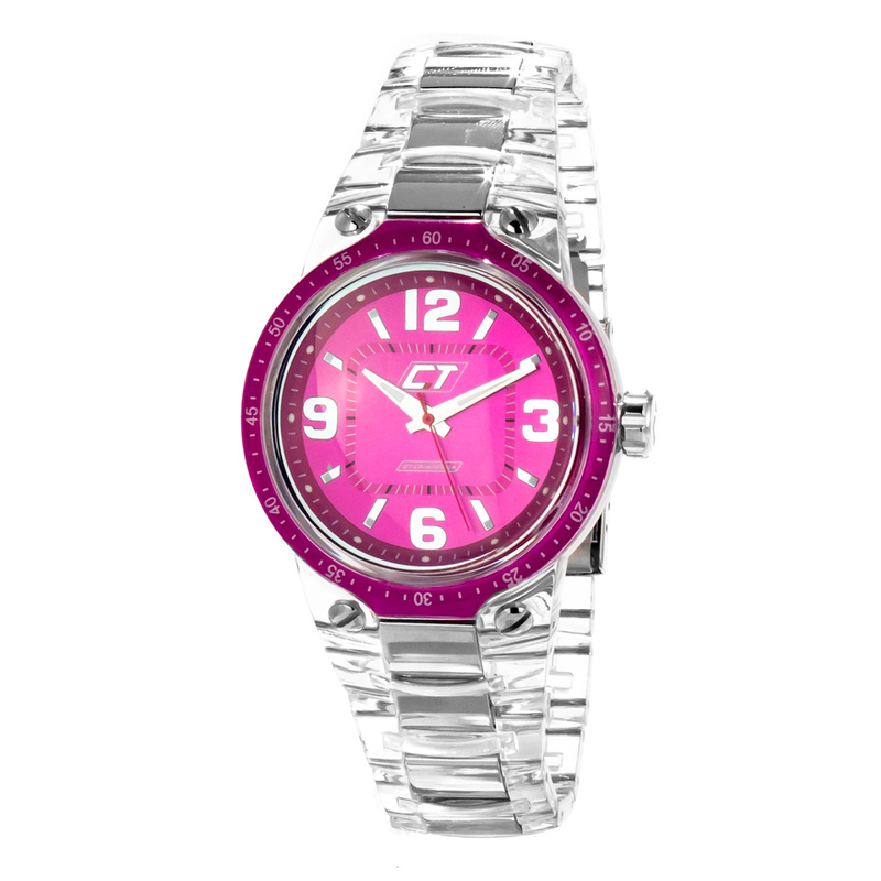 Zegarek CHRONOTECH CC7043M-08. Kwarcowy, Kolor różowy. Unisex.