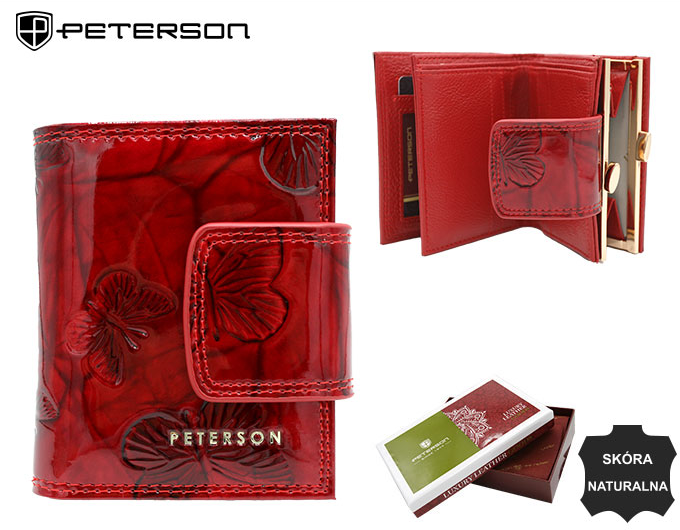 Skórzany damski portfel Peterson PTN 42329-BF