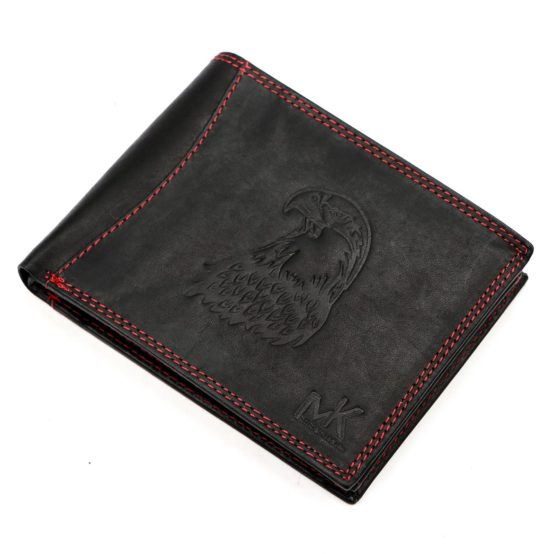 Skórzany męski portfel Money Kepper CDD 5600 EAGLE