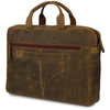 Torba męska skórzana na ramię laptopa duża brązowa nubuk biznesowa Beltimore N07