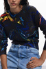 Czarny sweter damski Desigual