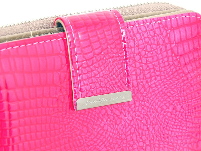 Jennifer Jones damska portmonetka skórzany portfel wzór skóra krokodyla