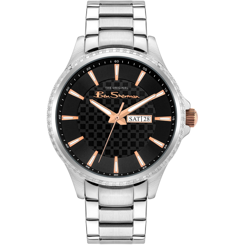 Zegarek BEN SHERMAN BS029BSM. Kwarcowy, Kolor czarny. Mężczyzna.