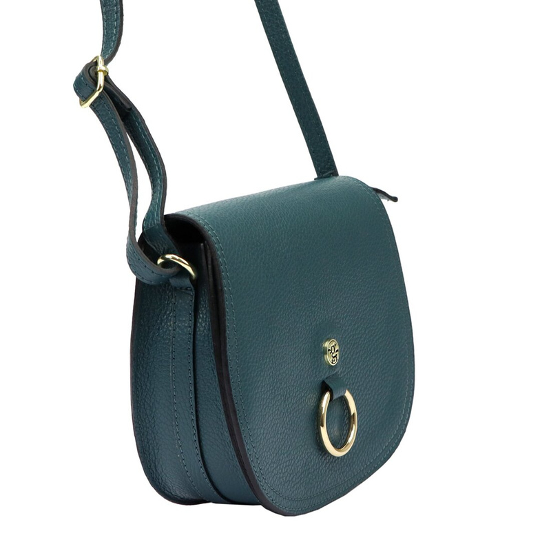 Gregorio skórzana damska listonoszka torebka zamykana klapą na magnes