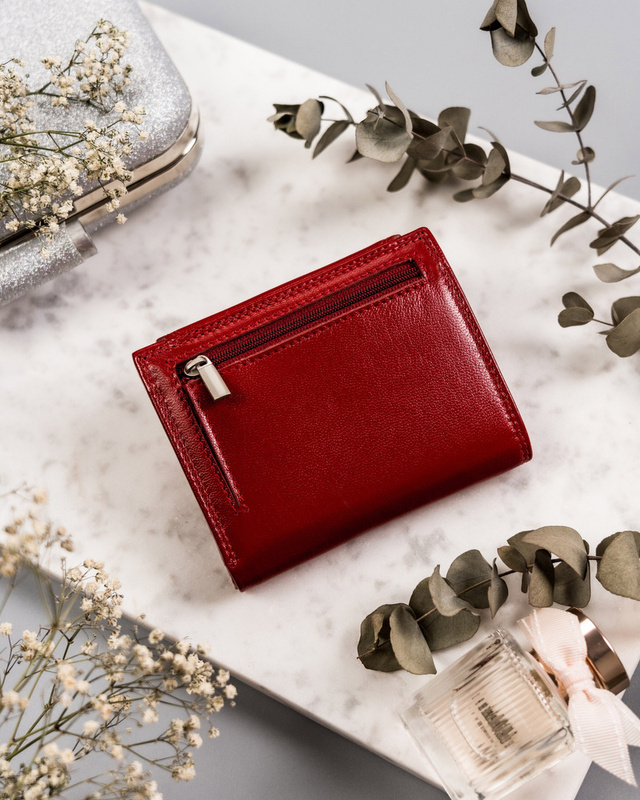 Zgrabna Skórzana damska portmonetka Rovicky RFID