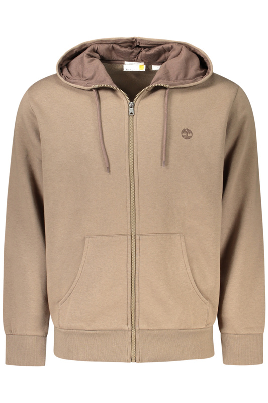 TIMBERLAND MĘSKA BRĄZOWA BLUZA Z ROZPINANYM NA ZAMEK