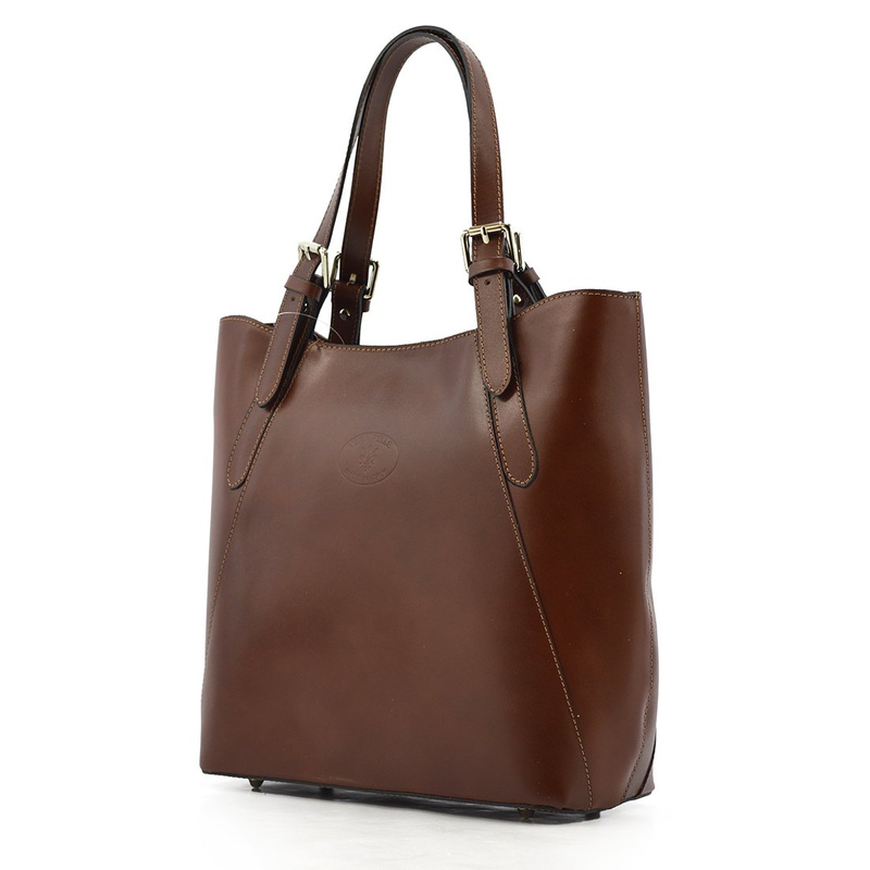 Vera Pelle damska shopperbag duża skóra naturalna torebka na ramię