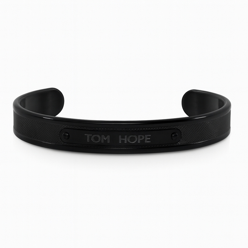 Biżuteria TOM HOPE TMBLACK. Bransoletka, Kolor czarny. Unisex.