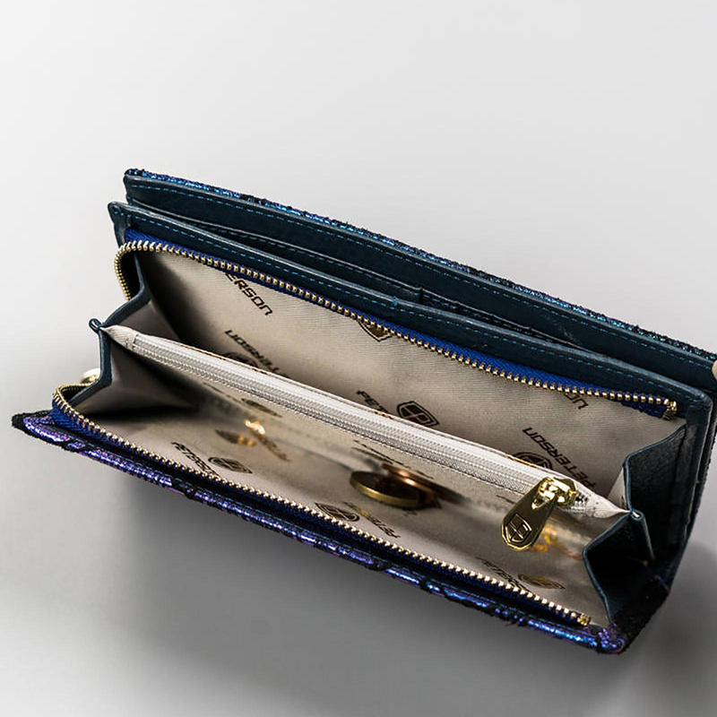 Skórzany damski portfel Peterson PTN 421431-ONBF