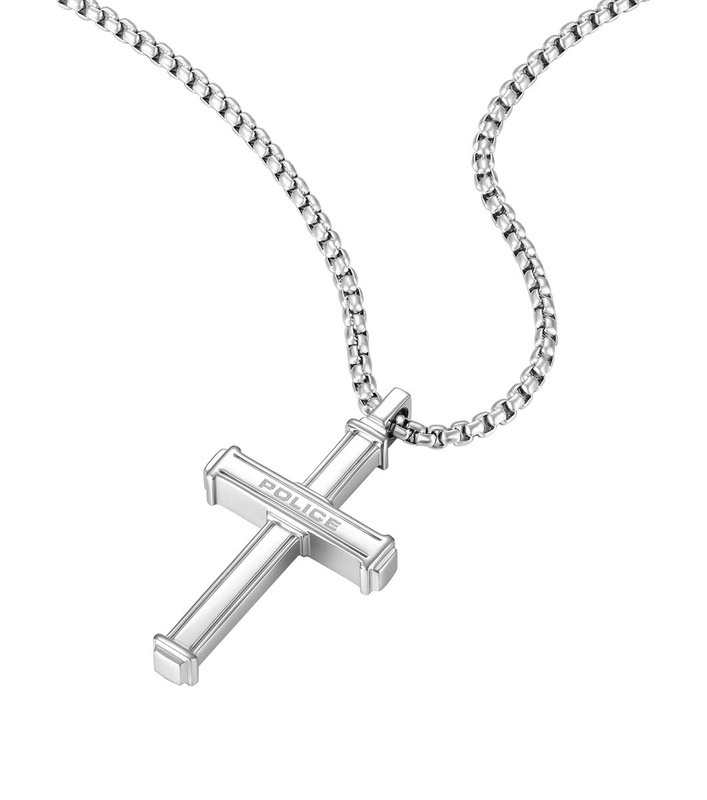 JEWELER'S POLICE PEAGN0008901. Naszyjnik, Kolor szary. Mężczyzna.