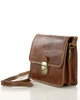 Torba skórzana kwadratowa premium Florence bag - MARCO MAZZINI czarna