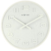 Zegarek NEXTIME 3096WI. Zegar ścienny, Kolor biały. Unisex.